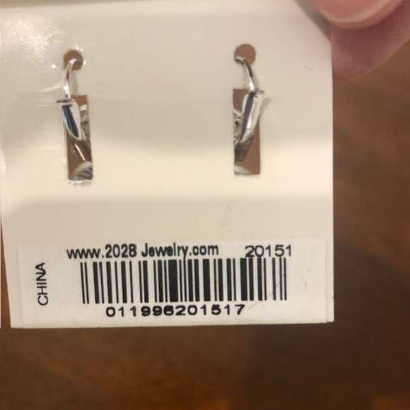 2028 Silver Tone Yellow Blue Mother Of Pearl Drop Earrings NWT. - Picture 7 of 11